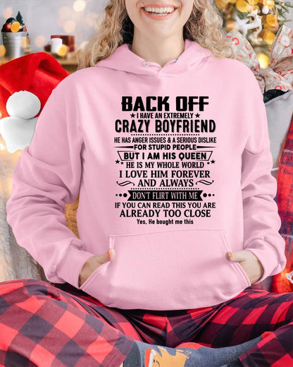 Back Off I Have An Extremely Crazy Boyfriend - - Gift For Wife From Husband - TOP00 (SKUT-BACKOFF-00)