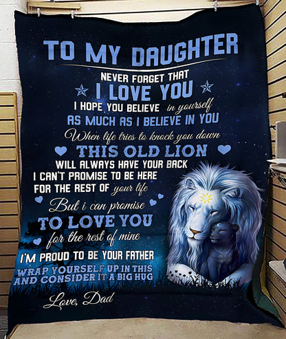 Special Gift For Your Daughter Blanket - From Dad (SKUNOEL-75)