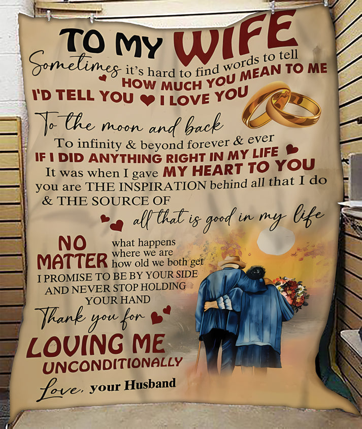 Special blanket for Wife - From Husband blanket (SKUNOEL-99)