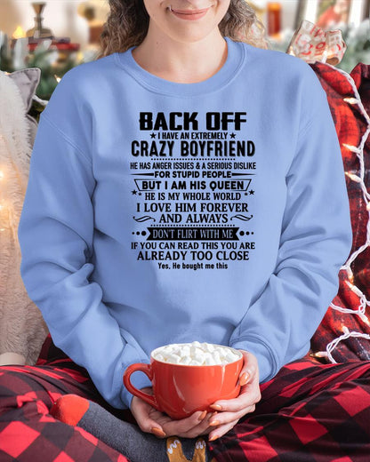 Back Off I Have An Extremely Crazy Boyfriend - - Gift For Wife From Husband - TOP00 (SKUT-BACKOFF-00)