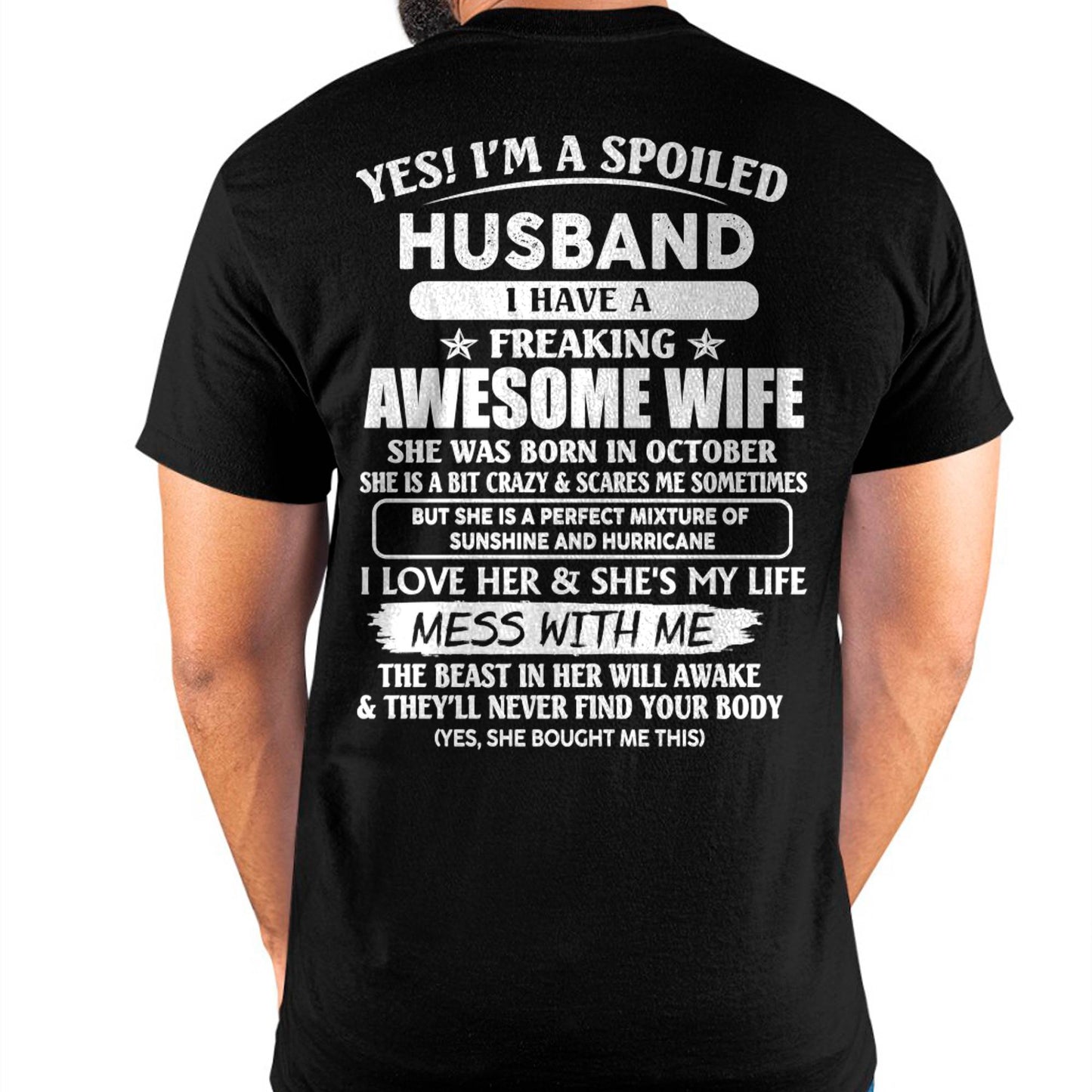 October - Awesome Wife Born In October - Special gift for your Husband - TOP10 (SKUT07-180-10)