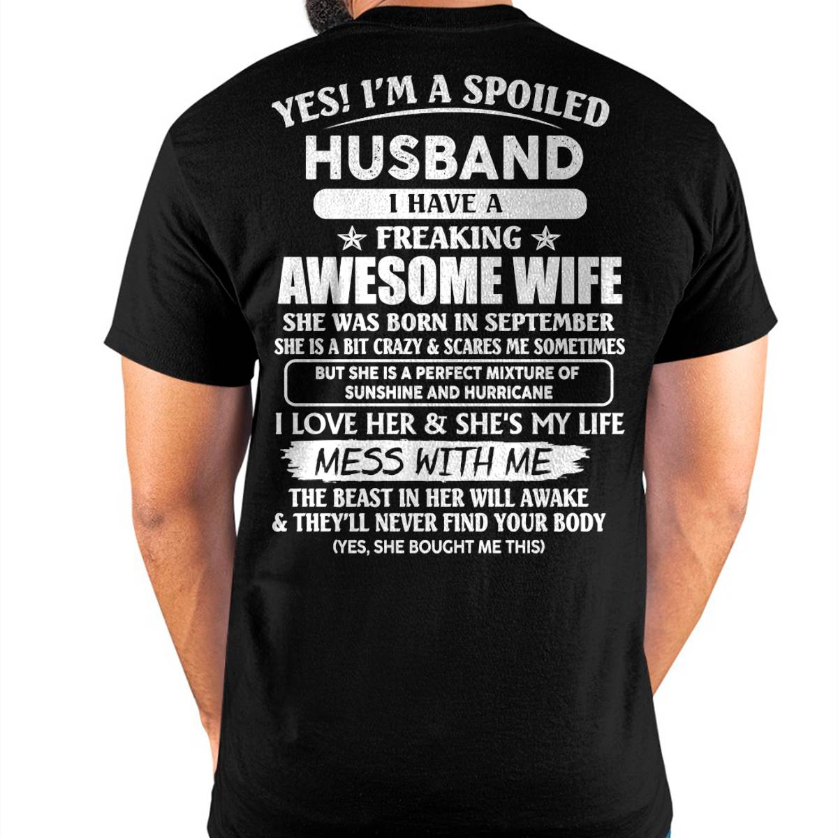 September - Awesome Wife Born In September - Special gift for your Husband - TOP09 (SKUT07-180-09)
