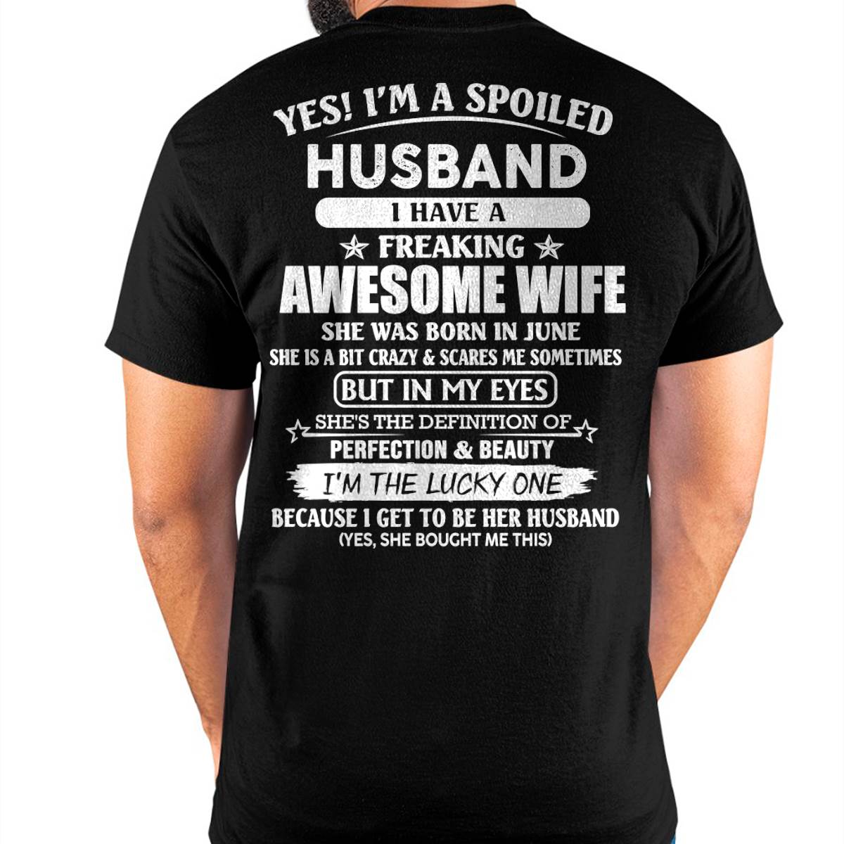 June - Awesome Wife Born In June - Special gift for your Husband - TOP06 (SKUS08-22-06)