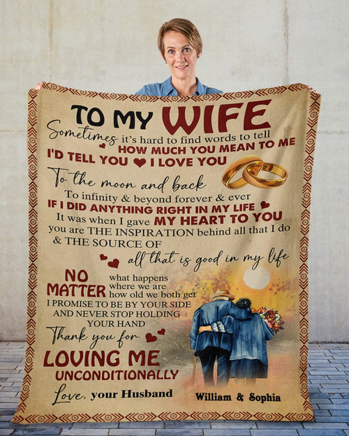Special blanket for Wife - From Husband blanket (SKUNOEL-43)