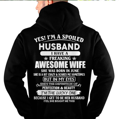 June - Awesome Wife Born In June - Special gift for your Husband - TOP06 (SKUS08-22-06)