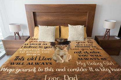 Special Gift For Your Daughter Blanket - From Dad (SKUNOEL-36)