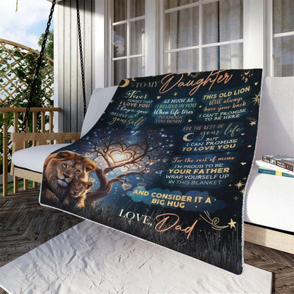 Special Gift For Your Daughter Blanket - From Dad (SKUNOEL-47)