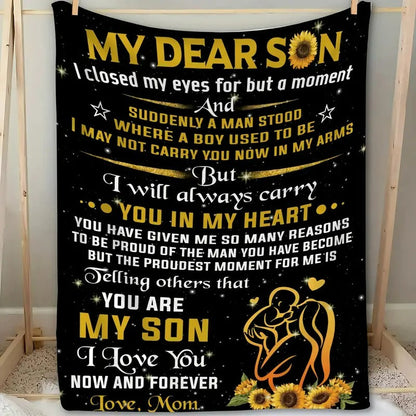 Special Gift For Your Son Blanket - From Mom