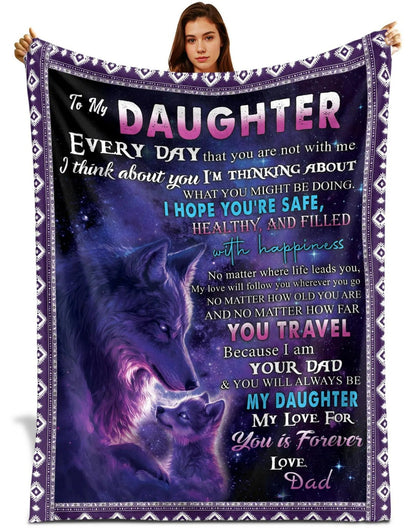 Special Gift For Your Daughter Blanket - From Dad (SKUNOEL-59)