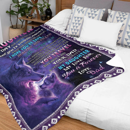 Special Gift For Your Daughter Blanket - From Dad (SKUNOEL-59)