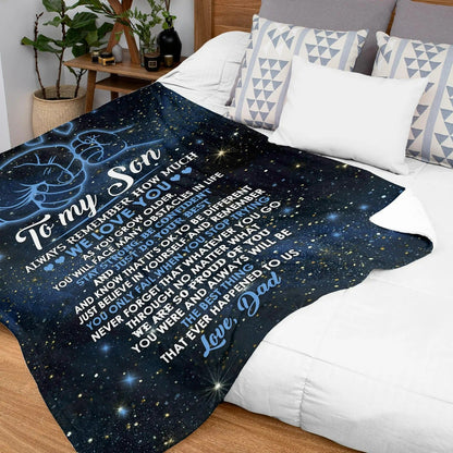 Special Gift For Your Son Blanket - From Dad (SKUNOEL-42)