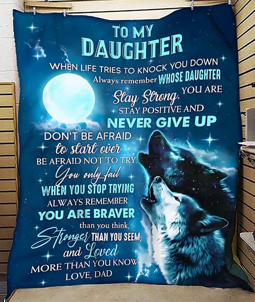 Special Gift For Your Daughter Blanket - From Dad (SKUNOEL-35)