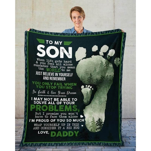 Special Gift For Your Son Blanket - From Dad (SKUNOEL-39)