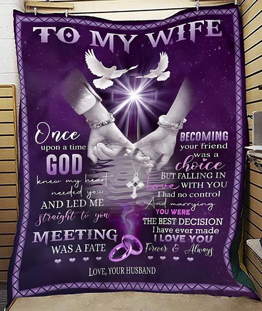 Special Gift For Your Wife Blanket - From Husband (SKUNOEL-101) FULL