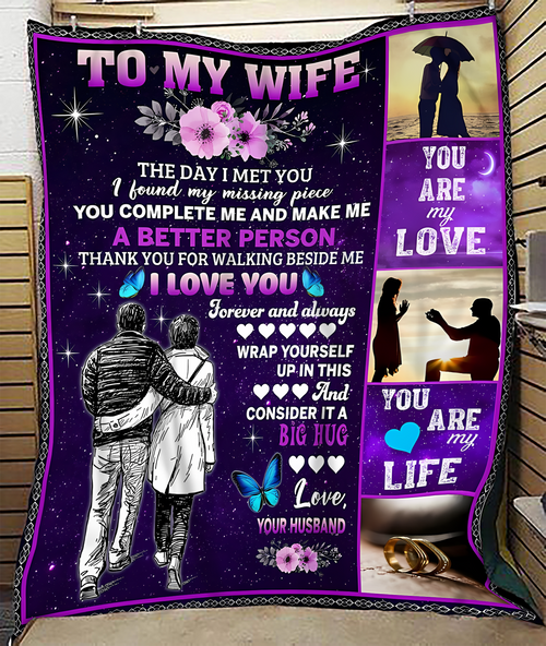 Special Gift For Your Wife Blanket - From Husband (SKUNOEL-105) FULL