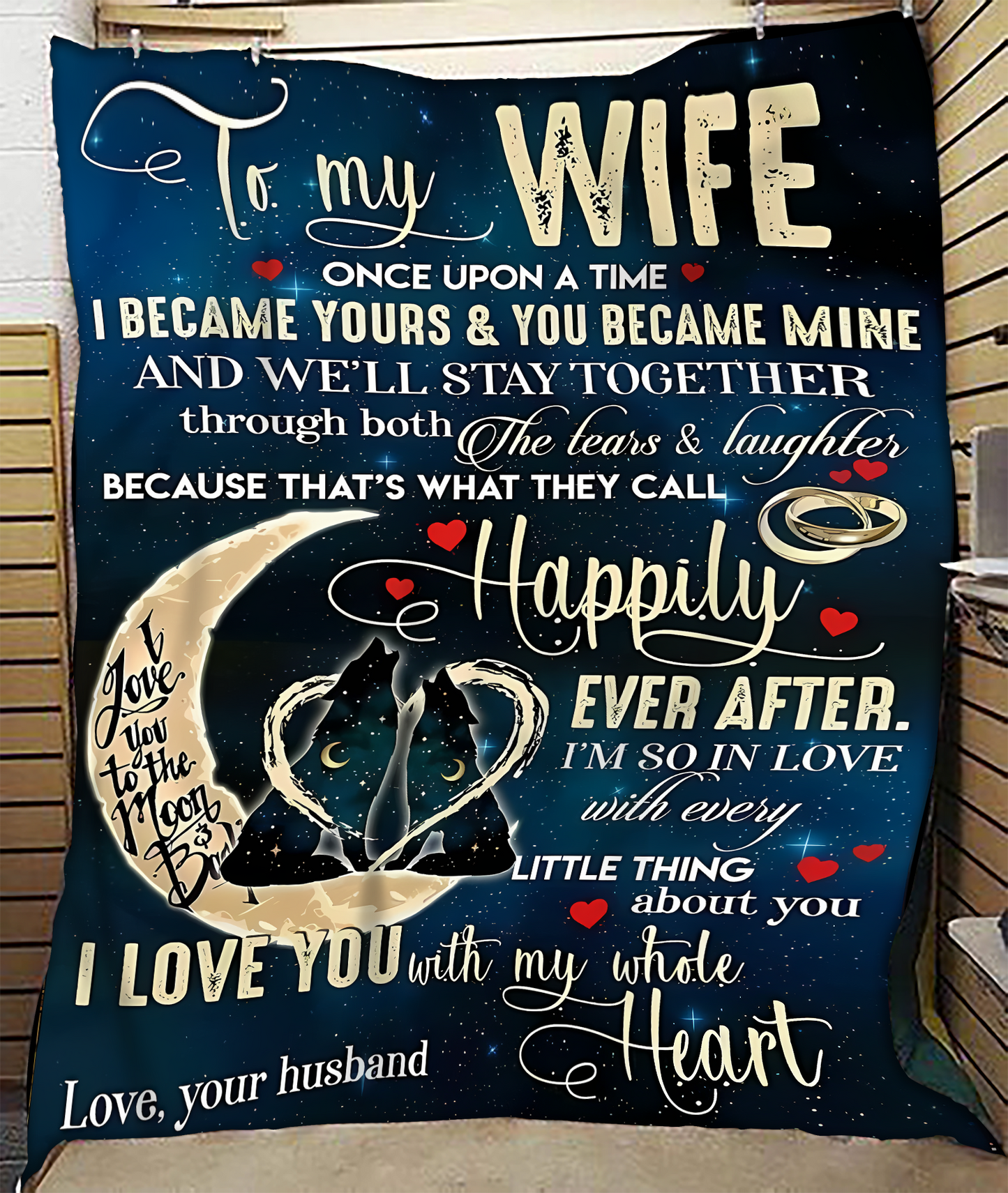 Special Gift For Your Wife Blanket - From Husband (SKUNOEL-100) FULL