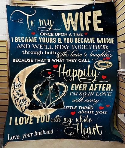 Special Gift For Your Wife Blanket - From Husband (SKUNOEL-100) FULL