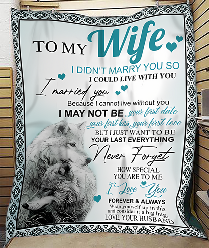 Special Gift For Your Wife Blanket - From Husband (SKUNOEL-98) FULL