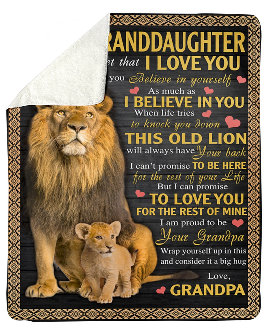 Special Gift For Your Granddaughter Blanket - From Grandpa