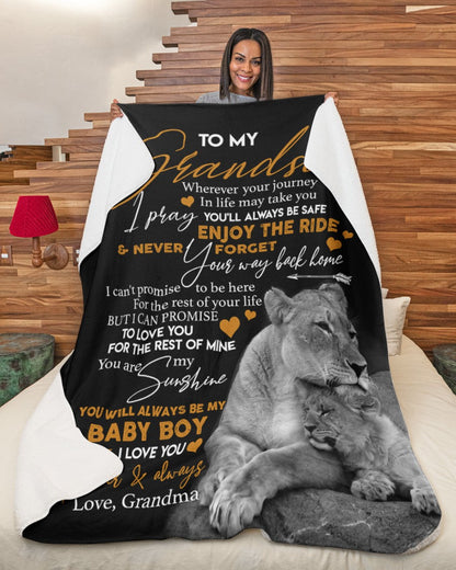 Special Gift For Your Grandson Blanket - From Grandma