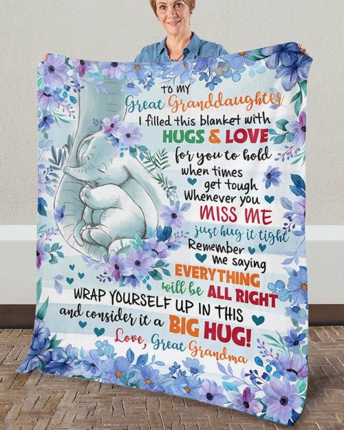 Special Gift For Your Granddaughter Blanket - From Grandma (SKUB06-70)