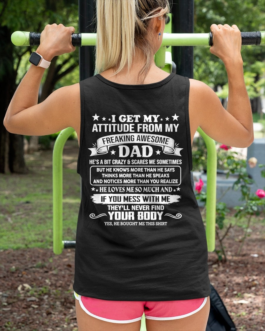 TOP00 - Freaking Awesome Dad - Birthday Gift From Dad / Man - (SKU2604-181-00)