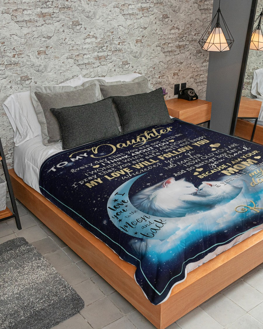 Special Gift For Your Daughter Blanket - From Mom (SKUNOEL-110)