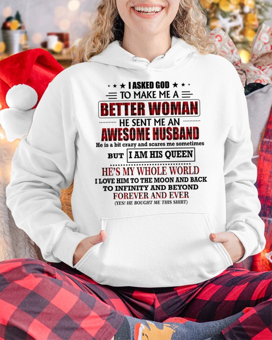 GOD SENT ME AN AWESOME HUSBAND - GIFT FROM HUSBAND - TOP00 (SKU12-321-00)