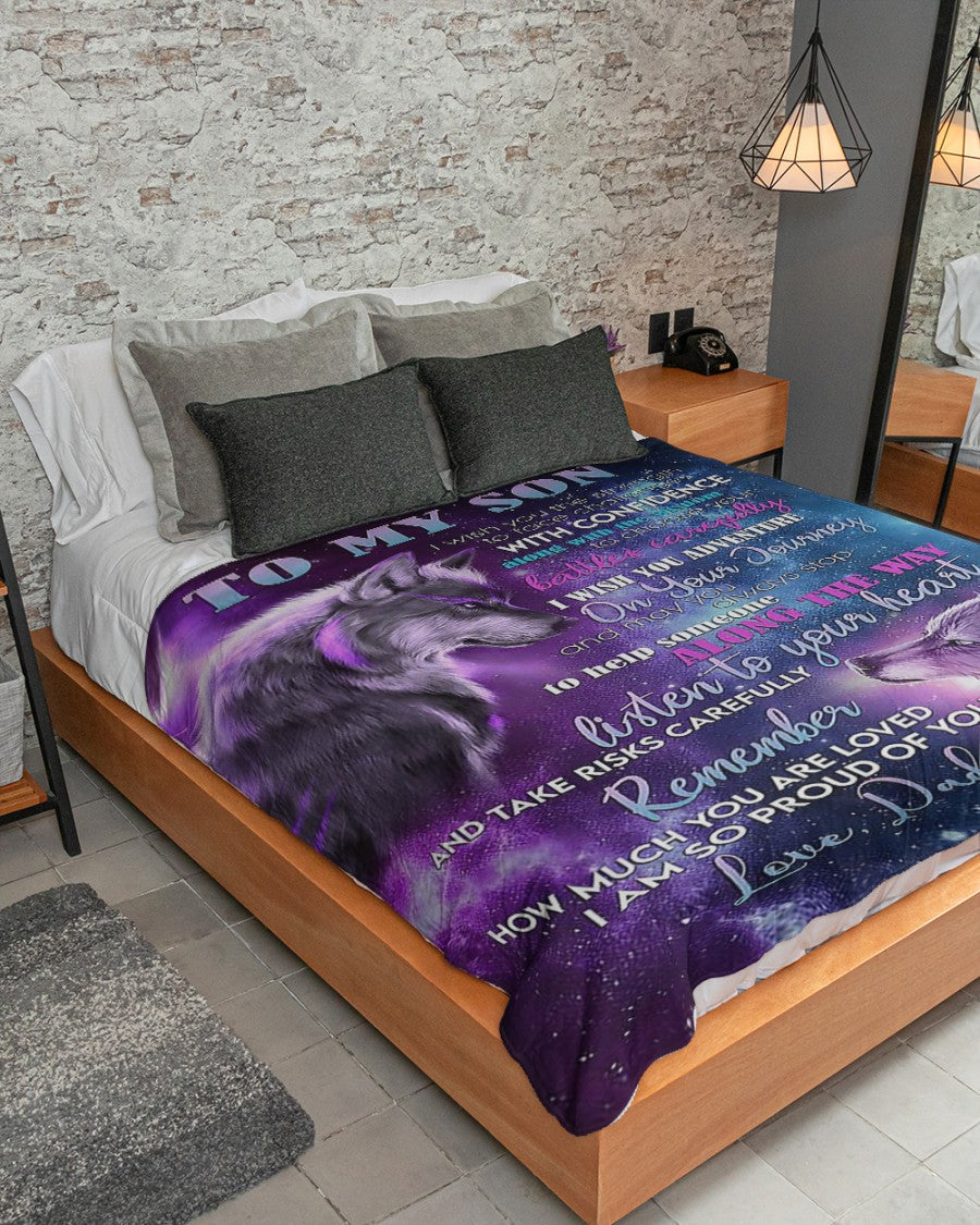 The Perfect Gift For Your Son Blanket - From Dad (SKUNOEL-103)