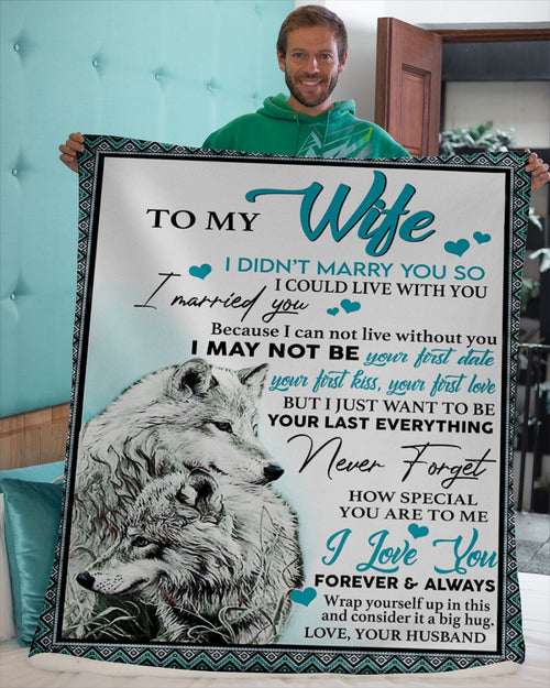 Special Gift For Wife Blanket - From Husband (SKUNOEL-50)