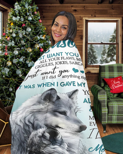 Special Gift For Your Husband Blanket - From Wife (SKUNOEL-107) FULL