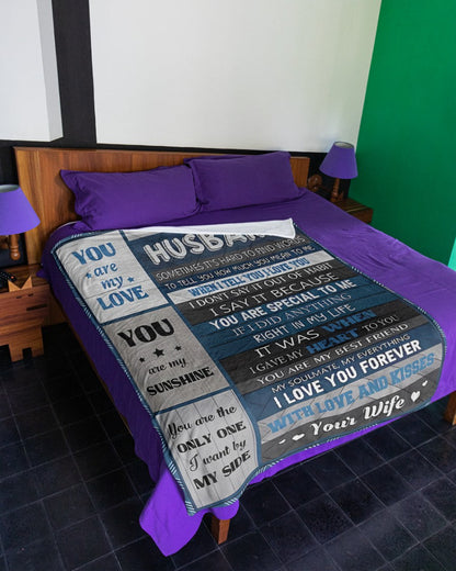 Special Gift For Your Husband Blanket - From Wife (SKUNOEL-112) FULL