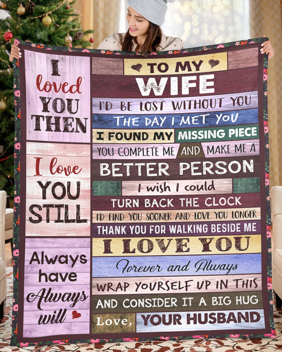 Special Gift For Your Wife Blanket - From Husband FULL (SKUNOEL-102)