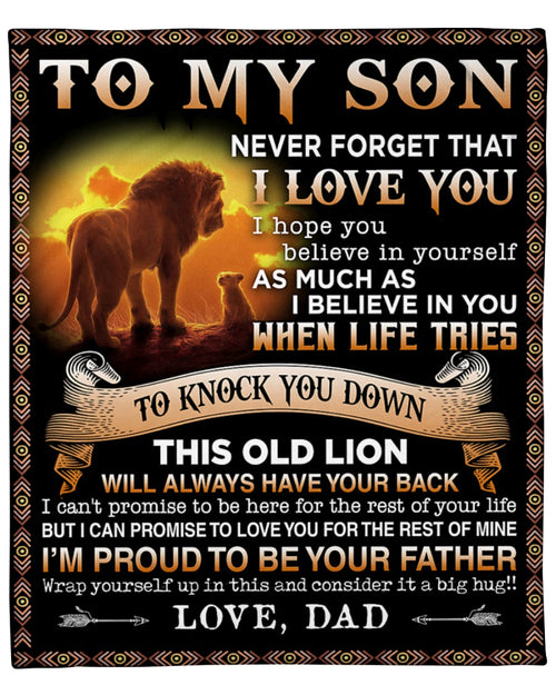 To my Son Love, dad - Blanket (SKUNOEL-68)