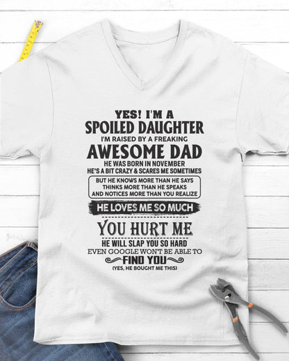 Spoiled Daughter - perfect gift for your daughter from Dad - HL00 ( SKU06-60-11)