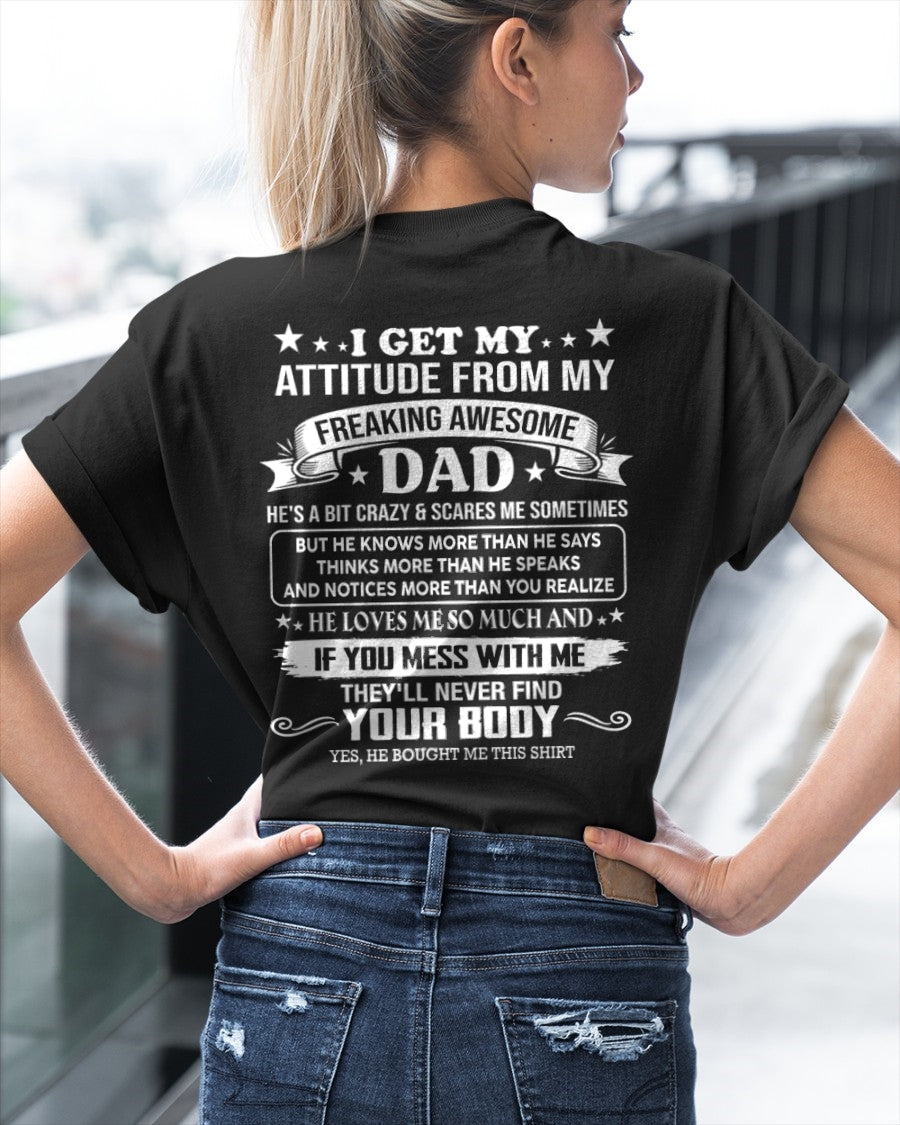 TOP00 - Freaking Awesome Dad - Birthday Gift From Dad / Man - (SKU2604-181-00)