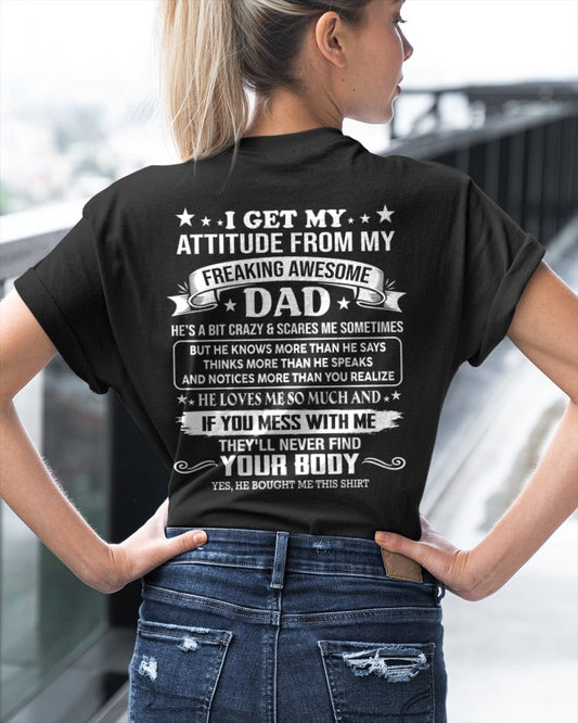 TOP00 - Freaking Awesome Dad - Birthday Gift From Dad / Man - (SKU2604-181-00)