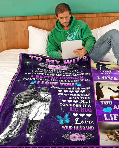 Special Gift For Your Wife Blanket - From Husband (SKUNOEL-105) FULL