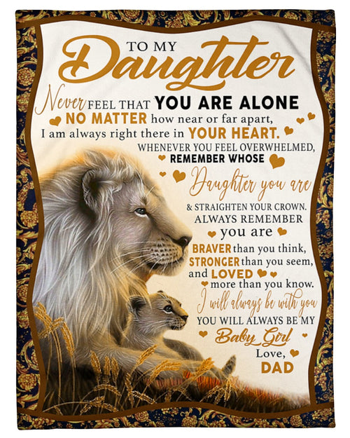 Love Your Dad Blanket - Gift For Daughter From Dad - To My Daughter (SKUNOEL-76)