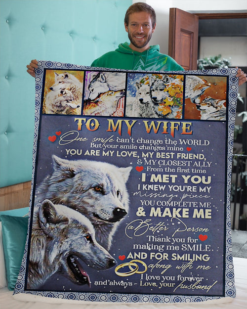 Special Gift For Your Wife Blanket - From Husband (SKUNOEL-66)