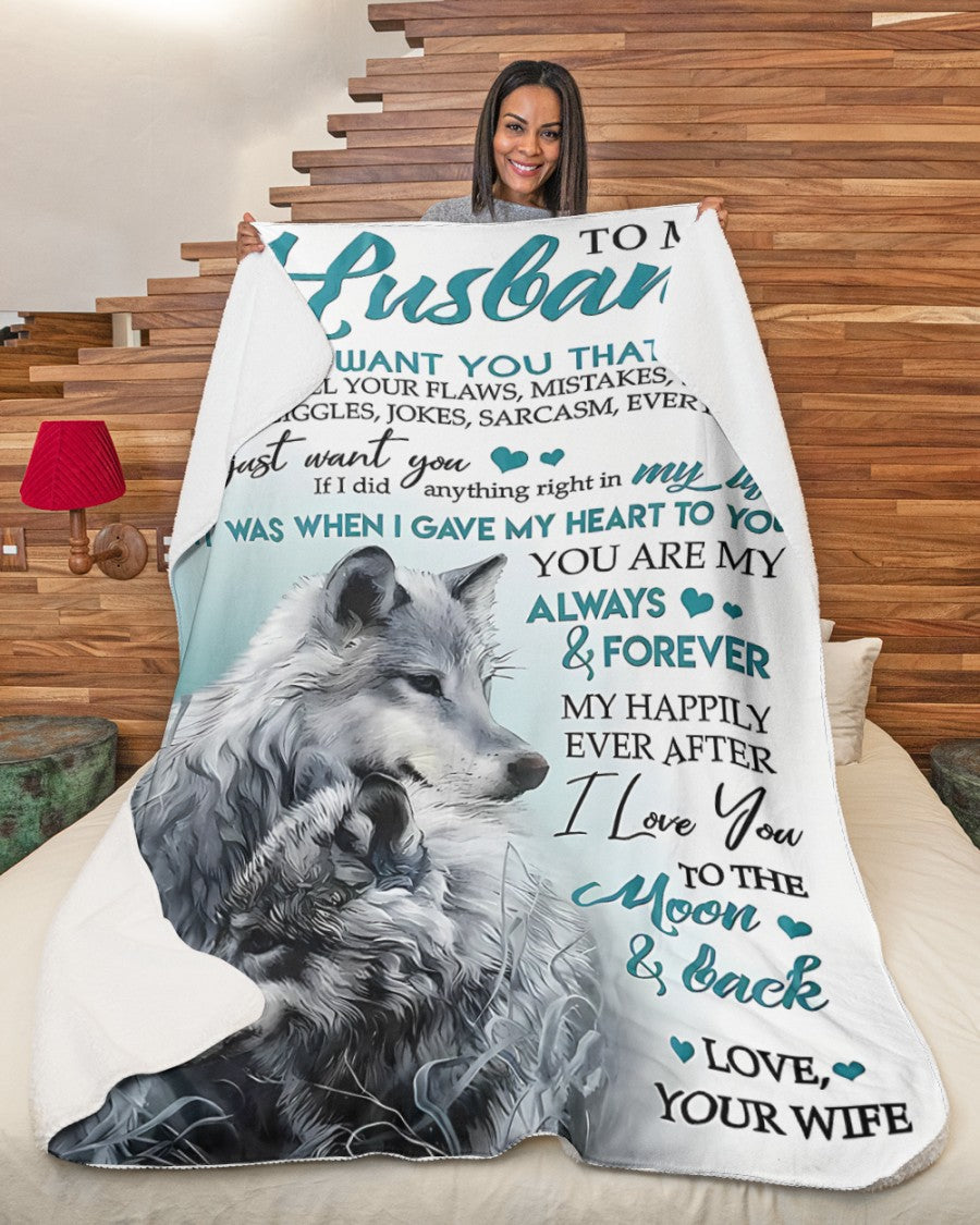 Special Gift For Your Husband Blanket - From Wife (SKUNOEL-107) FULL