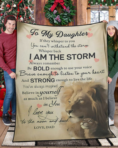 Special Gift For Your Daughter Blanket - From Dad (SKUNOEL-108)