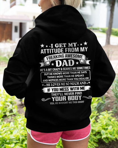 TOP00 - Freaking Awesome Dad - Birthday Gift From Dad / Man - (SKU2604-181-00)