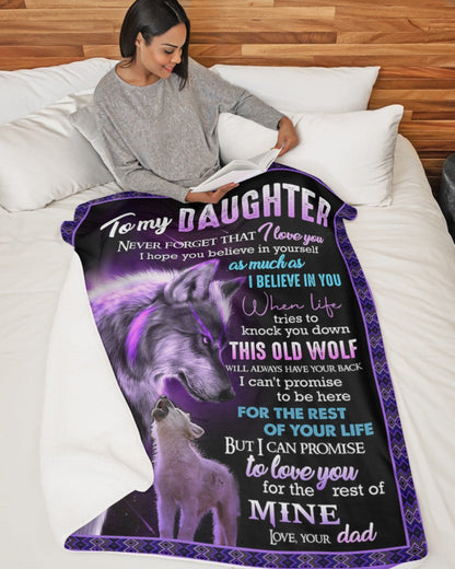 Special Gift For Your Daughter Blanket - From Dad (SKUNOEL-62)