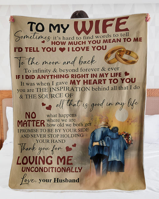 Special blanket for Wife - From Husband blanket (SKUNOEL-99)