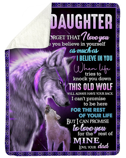 Special Gift For Your Daughter Blanket - From Dad (SKUNOEL-62)
