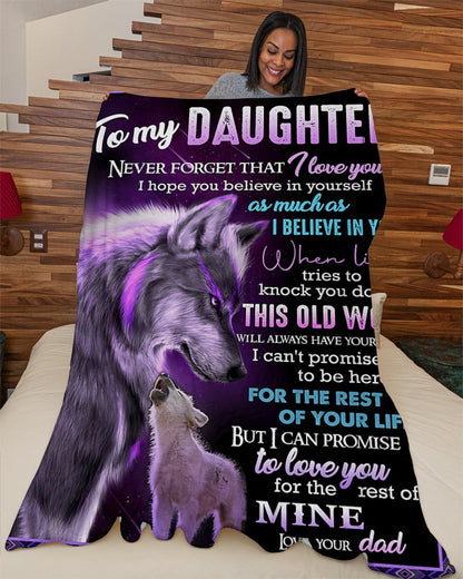 Special Gift For Your Daughter Blanket - From Dad (SKUNOEL-62)