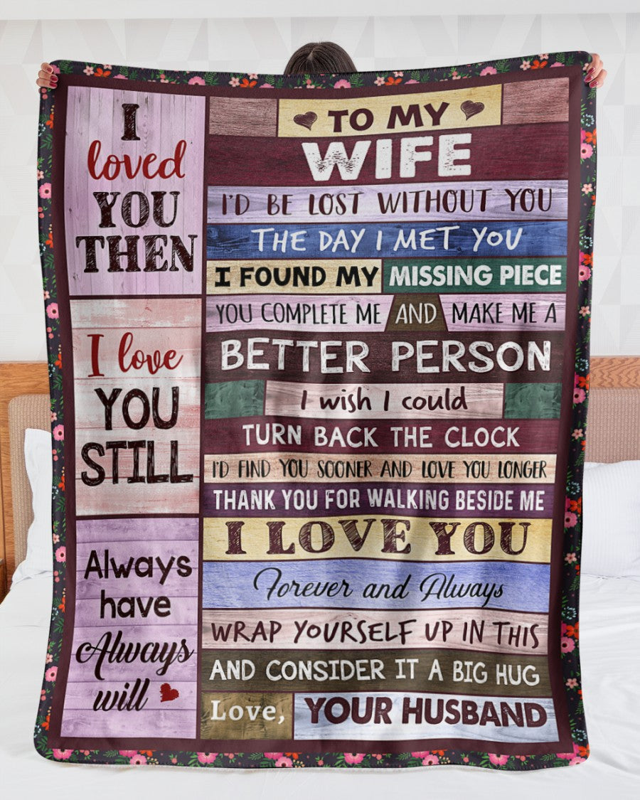 Special Gift For Your Wife Blanket - From Husband FULL (SKUNOEL-102)