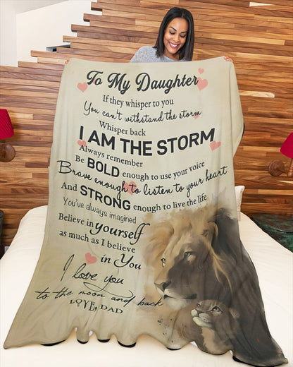 Special Gift For Your Daughter Blanket - From Dad (SKUNOEL-108)