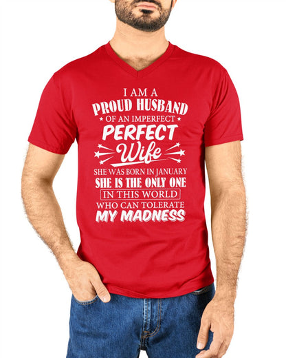 I AM A PROUD MAN OF AN IMPERFECT PERFECT WOMAN - BORN IN JANUARY - Vivian01 (SKU05-76-01)